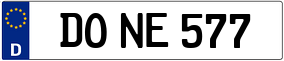 Trailer License Plate